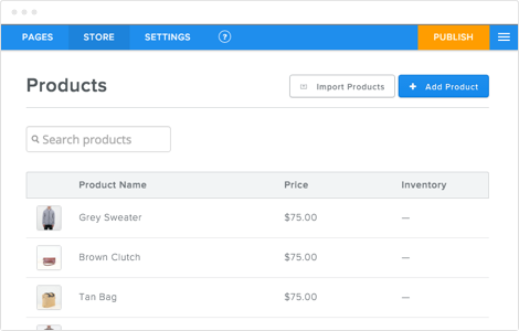 Track Your Inventory Screen